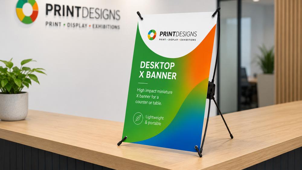 Desktop X Banner Stand