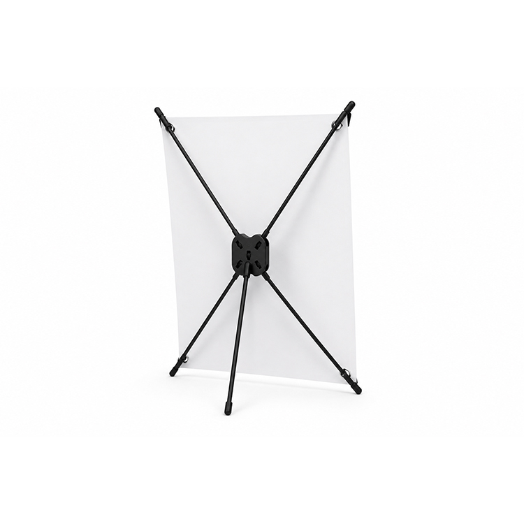 Rear view of the Desktop X Banner tension frame