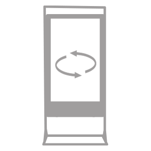 double sided Super Slim Freestanding Double Sided Digital Posters