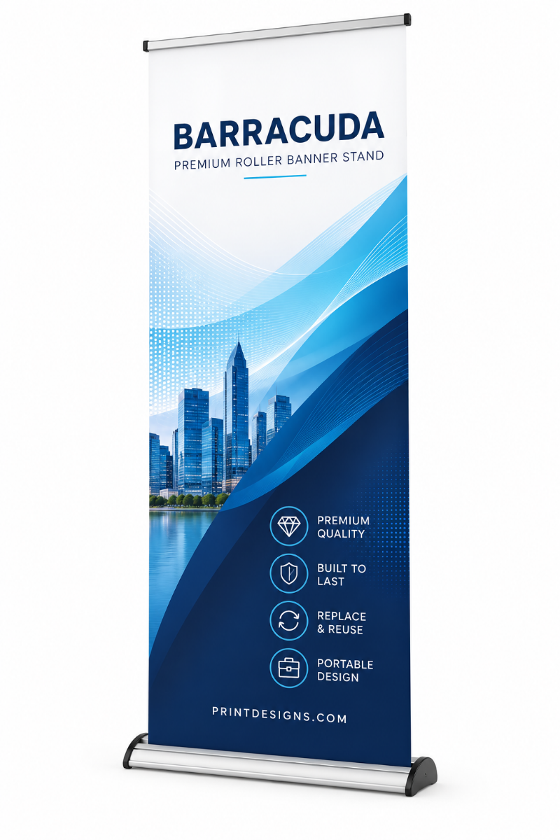 Barracuda premium roller banner stand