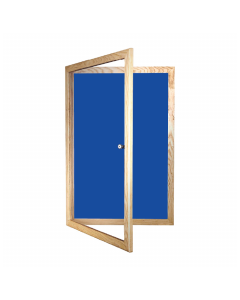 Wood Effect Framed Tamperproof Noticeboard