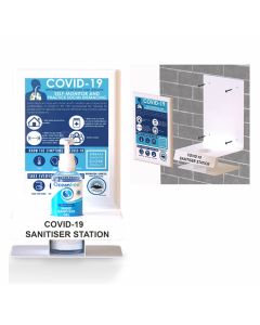 COVID-19 Coronavirus Wall or Desk Hand Sanitising Unit