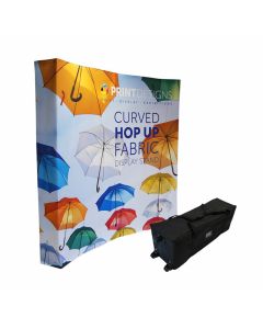 Curved Fabric Pop Up Display Stand