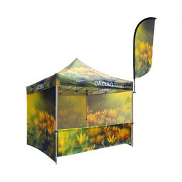 Flag canopy outlet