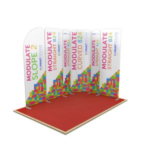 3m x 2m L Shaped Modulate Display Stand