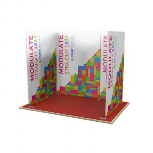 3m x 2m Straight U Shaped Modulate Display Stand