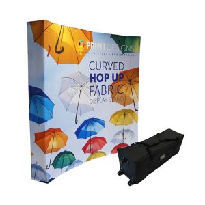 Curved Fabric Pop Up Display Stand