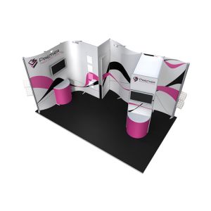 ISOframe Wave 5m x 3m Exhibition Stand
