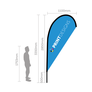 Large Teardrop Flags
