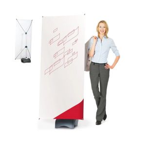outdoor tensioned x banner stand