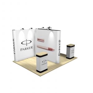 4M x 3M T Shaped Pop Up Exhibition Stand