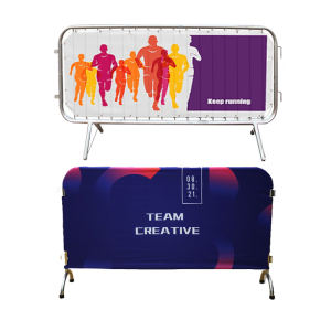 Pedestrian Crowd Barrier Banners And Covers
