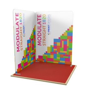 2m x 2m Straight L Shaped Modulate Display Stand