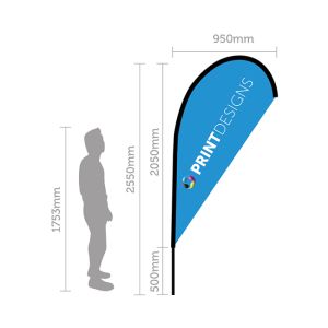 Medium Teardrop Flags