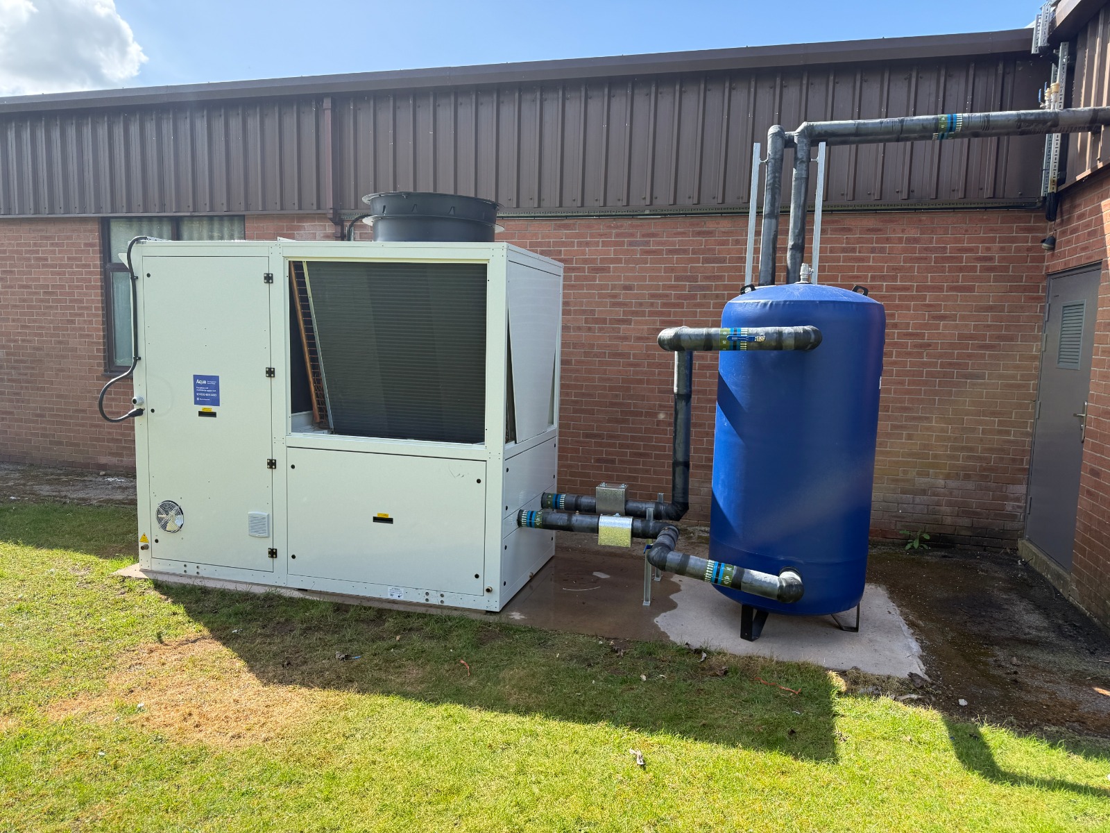 Printdesigns air source heat pump installation completed in March 2026