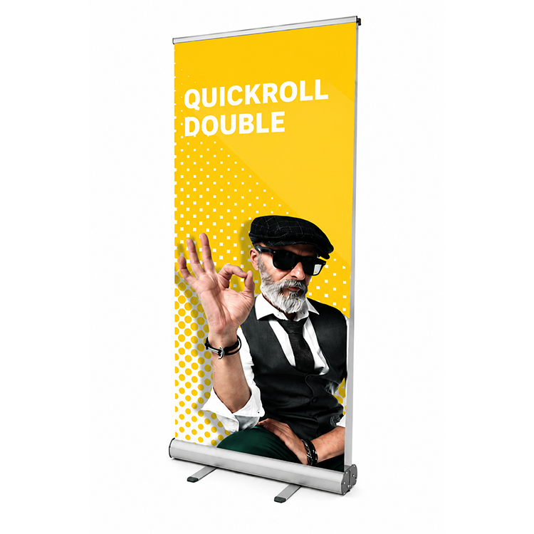QuickRoll Double Sided Banner Stand