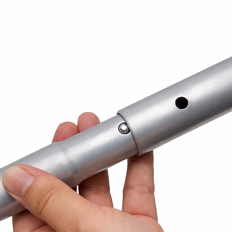 Push-button connector on TEXStyle Straight Display aluminium frame