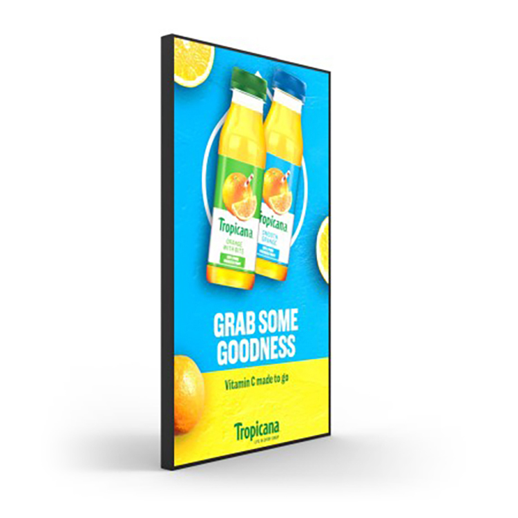 Ultra high brightness digital window display in portrait orientation