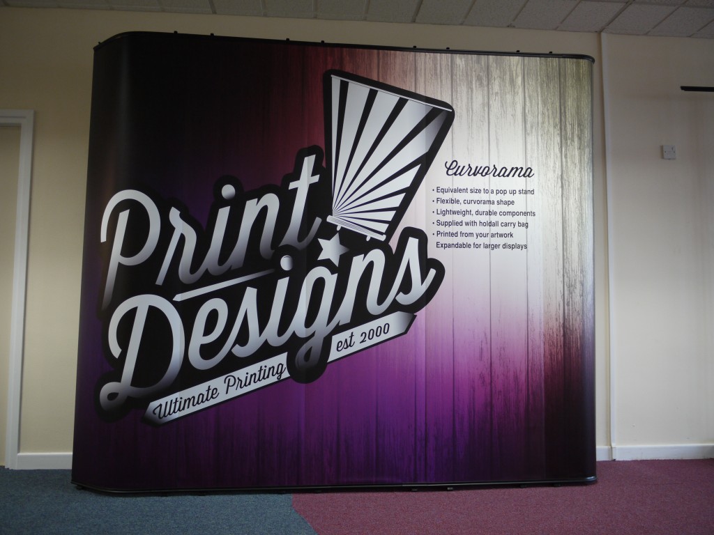 The Curvorama Display Stand - Aero Kit is one of the many display systems available to see at Printdesigns