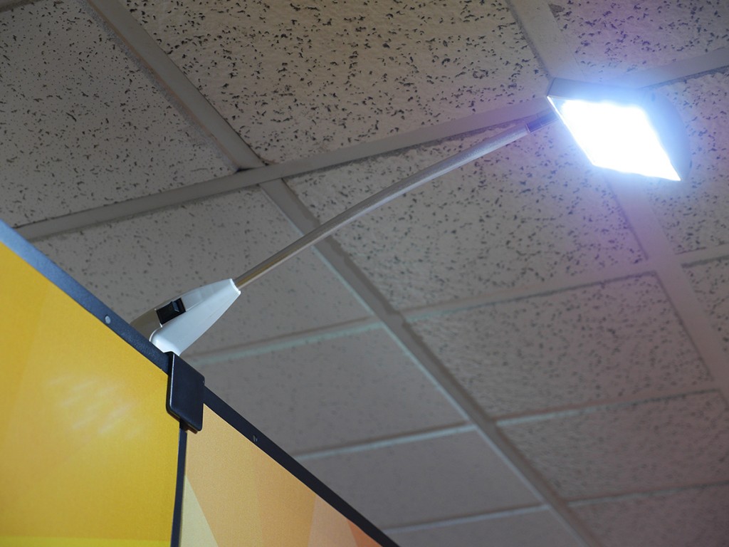 LED Floodlights compliment dye sublimation fabric panels