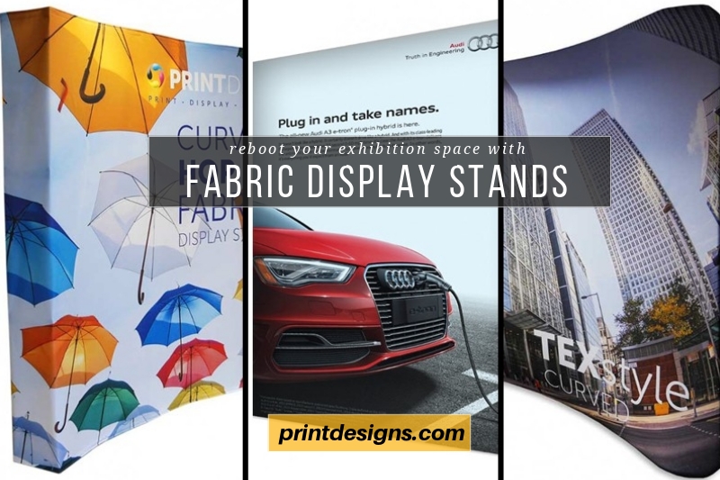 Fabric display stands from Printdesigns