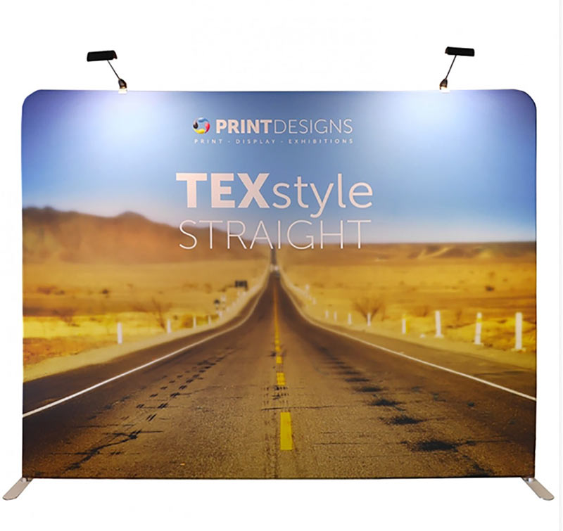 Texstyle straight fabric stand from Printdesigns 