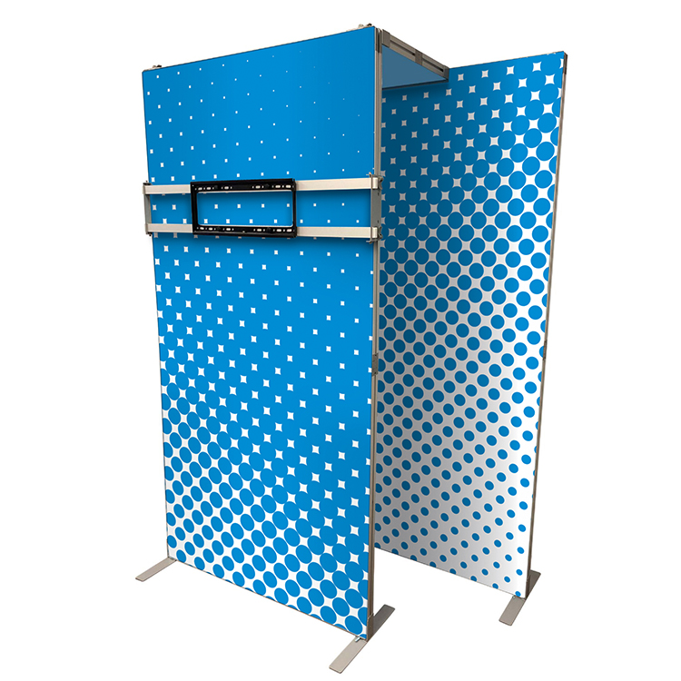 Picture showing the screen mount attached to a 1000mm wide FastFrame panel