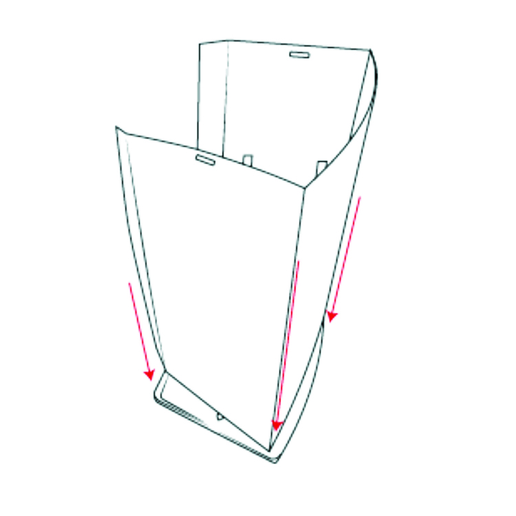 Assembly illustration for the Promotional Counter - Step 2