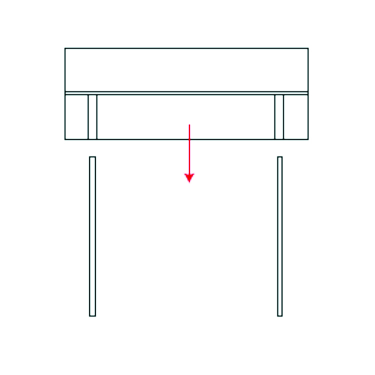 Assembly illustration for the Promotional Counter - Step 7