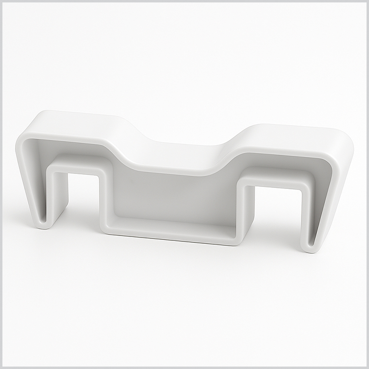 A picture showing the connector bracket used to connect the SEG Fabric Pop Up Stand in straight lines