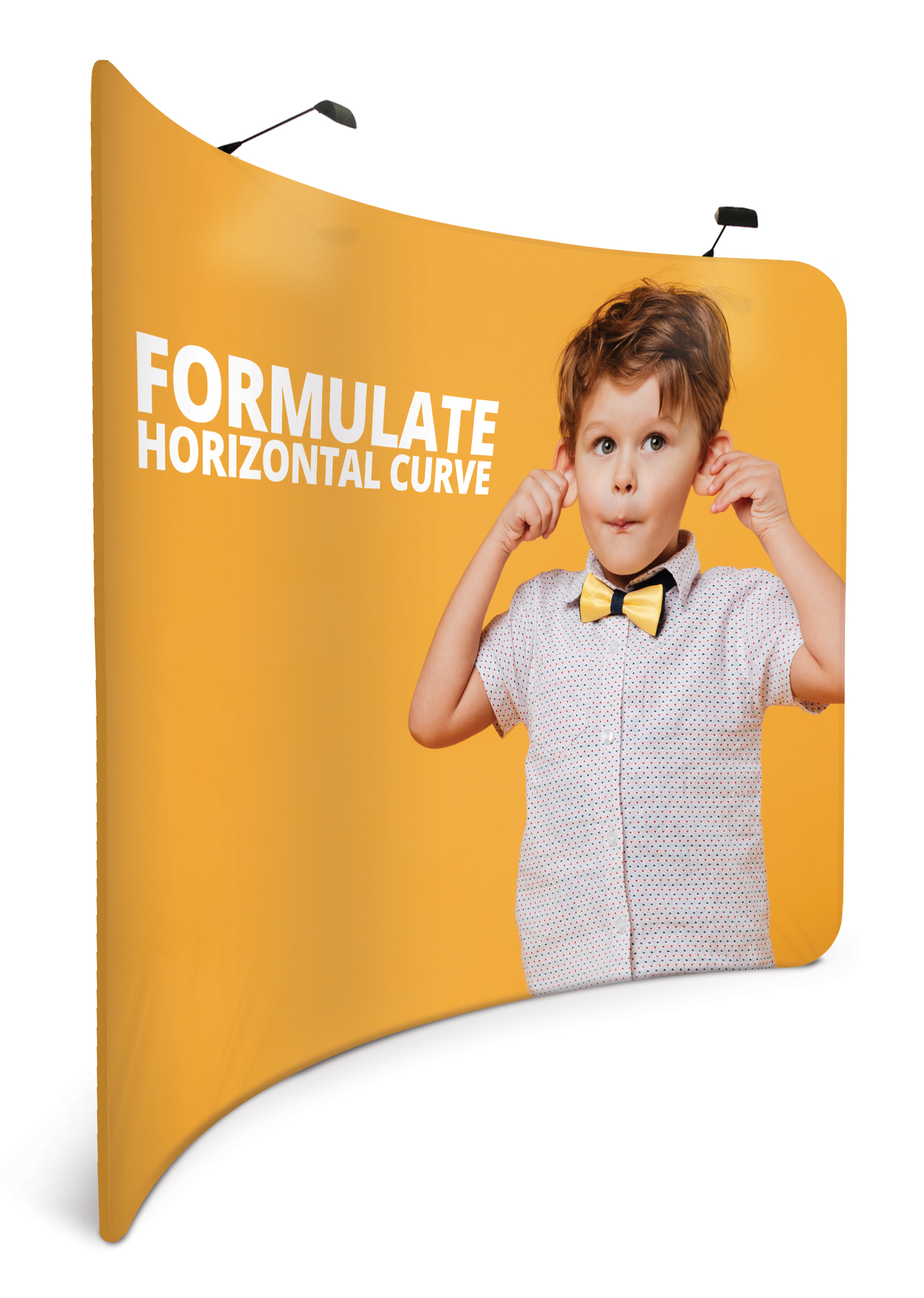 formulate curved display stand