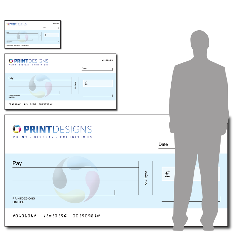 Giant Cheque Sizes