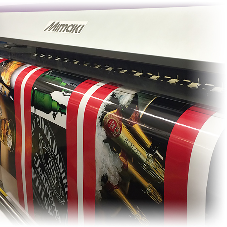 Self adhesive vinyl printing