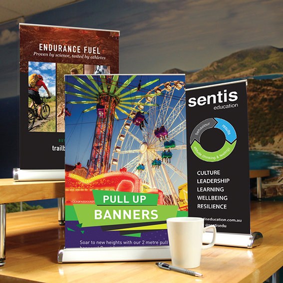 Desktop Banner Stand