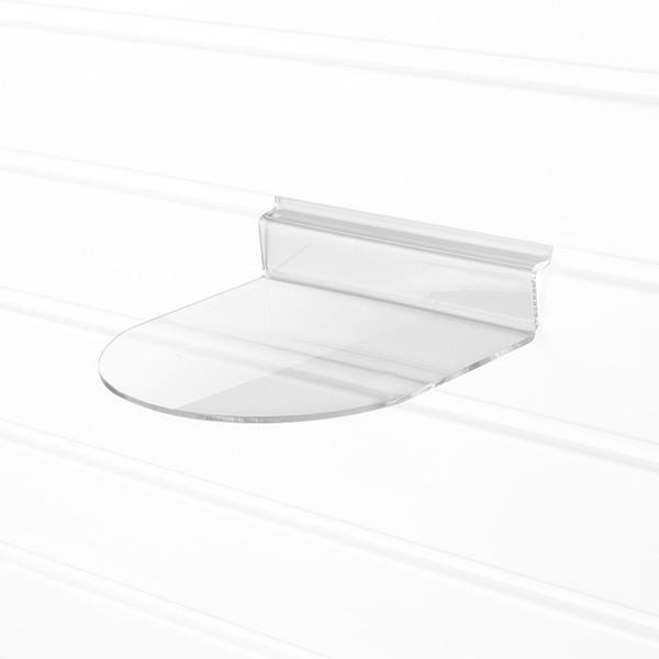 Slatwall Curved Product Shelf