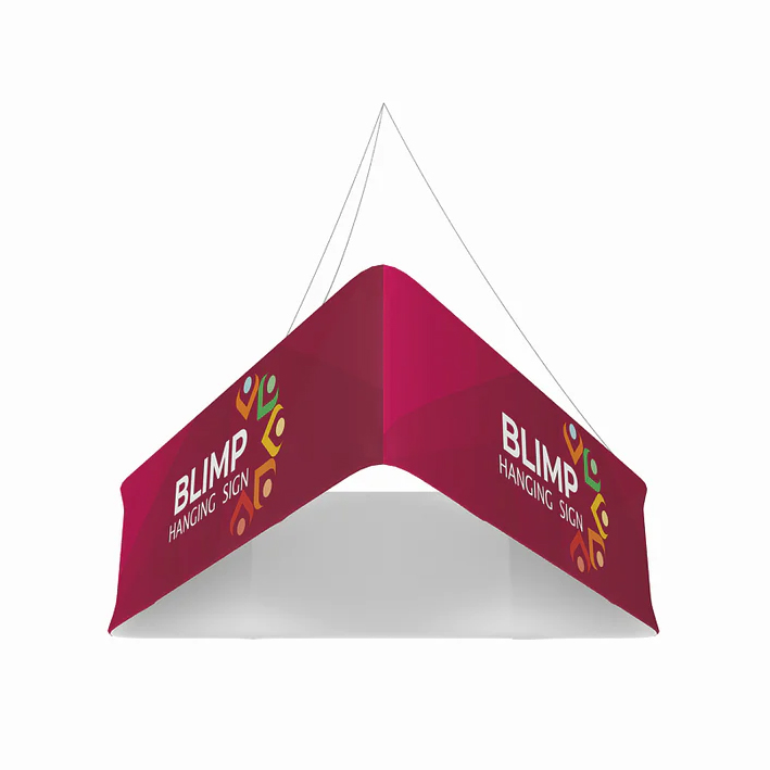 Blimp Trio TRIANGULAR Hanging Display Banner