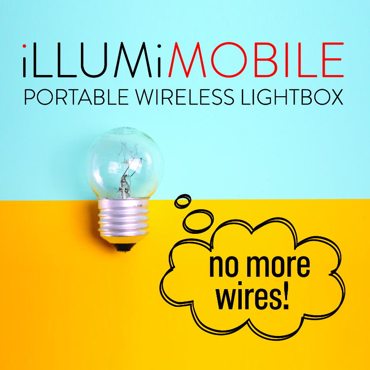 IllumiMobile - Rechargeable Battery Powered LED Lightbox Display