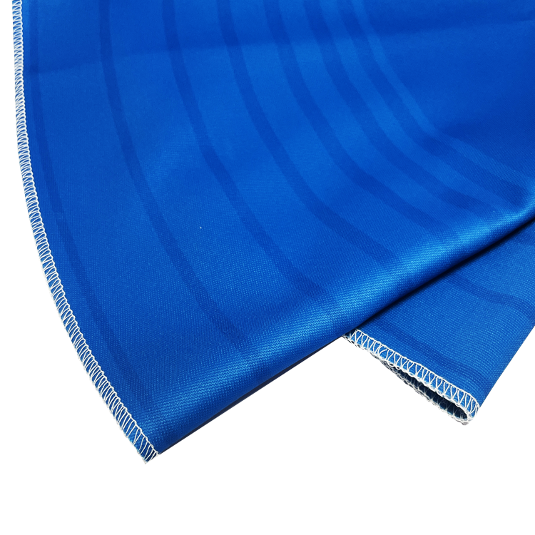 overlocked edge round printed tablecloth