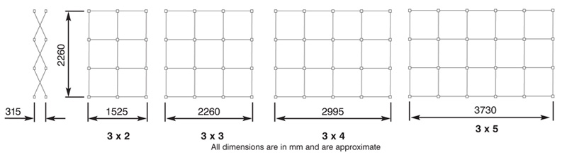 Hop Up Display Stand Sizes