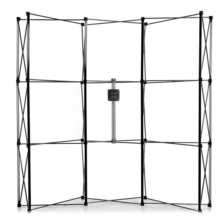 Pop Up Stand fitted with a screen mounting bracket